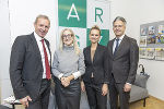 Dieter Hardt-Stremayr, Andrea Keimel, Elisa-Maria Steinberger und Stadtrat Kurt Hohensinner (v. l.)